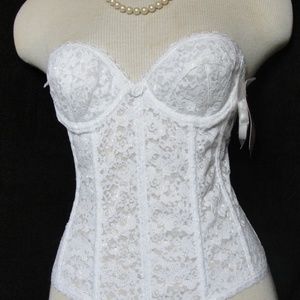 VTG 80s Empire Intimates Bustier-Steampunk, Bridal